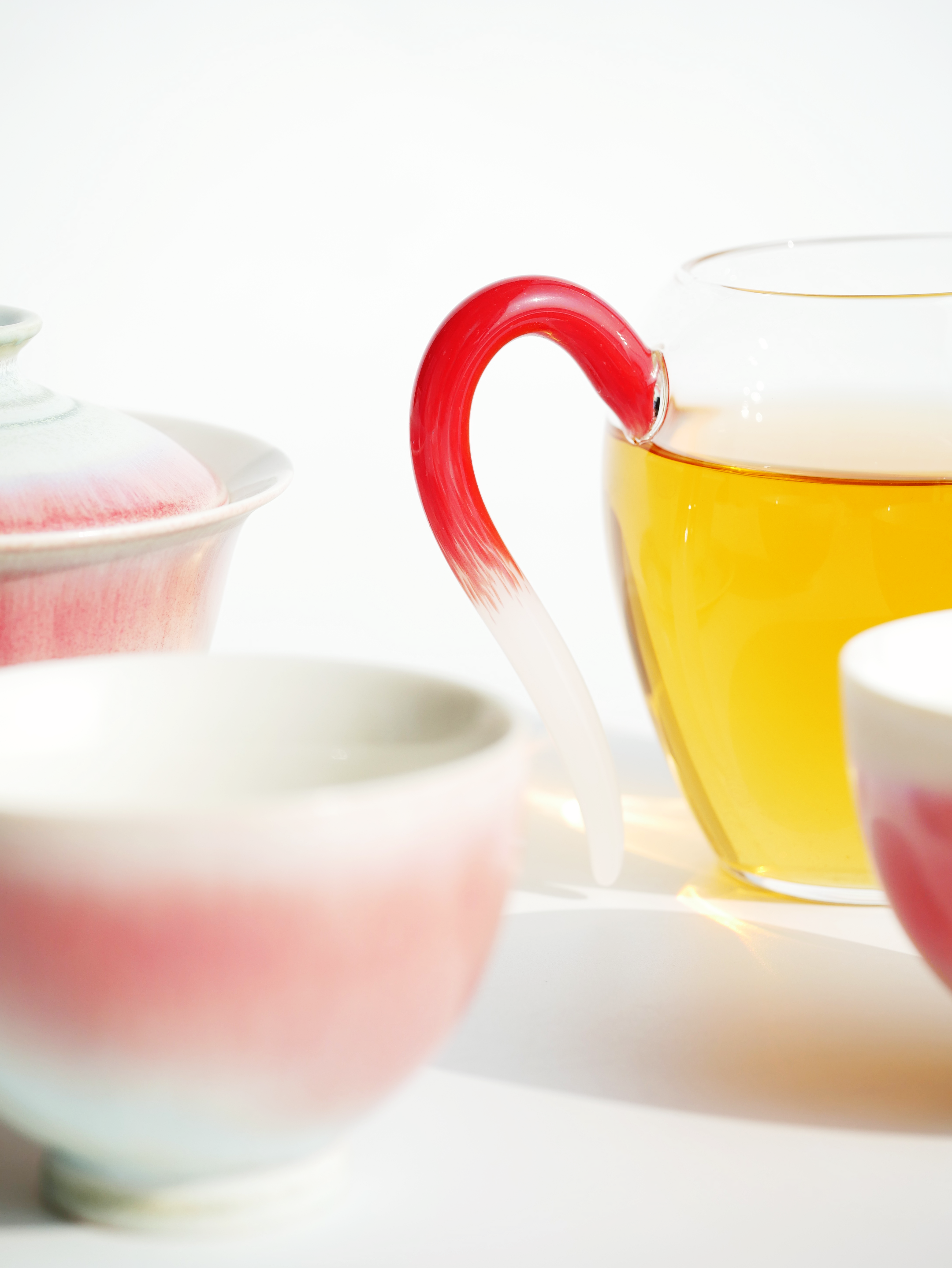 Glass Pitcher with Colored Handle 280ml