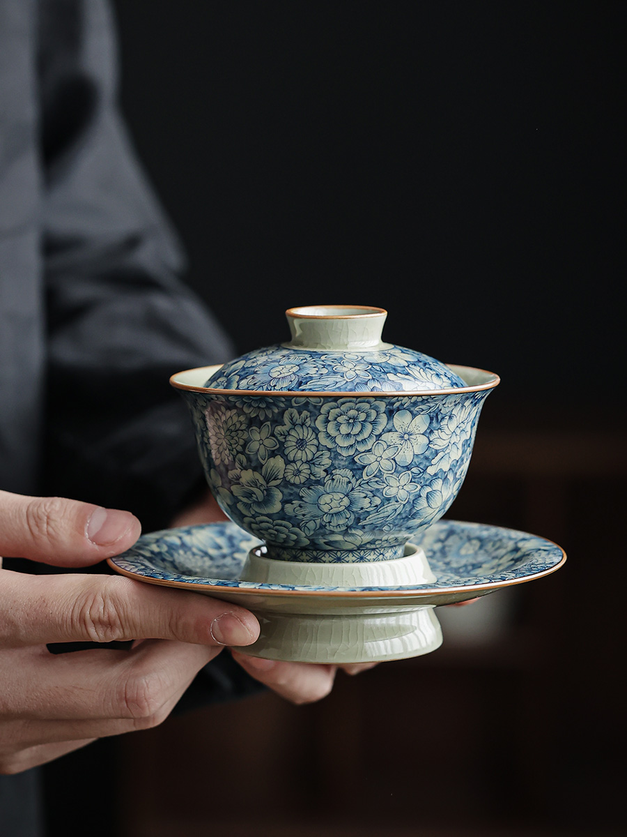 Myriad of Flowers Gaiwan with Saucer 150ml
