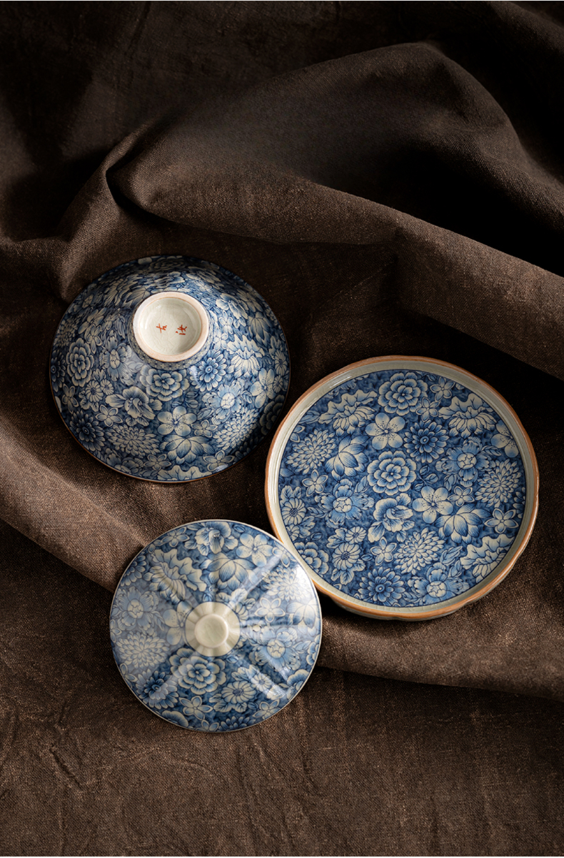 Myriad of Flowers Gaiwan with Saucer 130ml