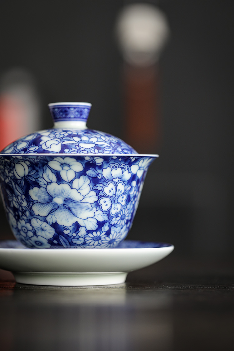 Myriad of Flowers Gaiwan with Saucer 150ml