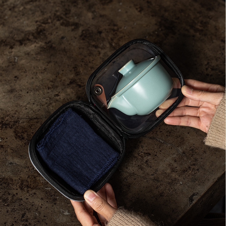 Ru Ware Porcelain Travel Tea Set