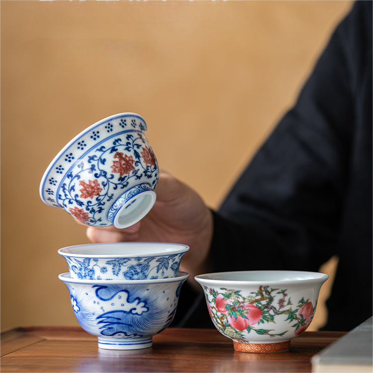 Collection of Classic Pattern Tea Cups