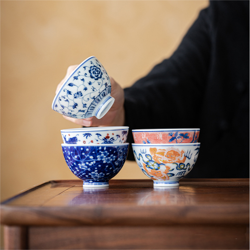 Collection of Classic Pattern Tea Cups 100ml