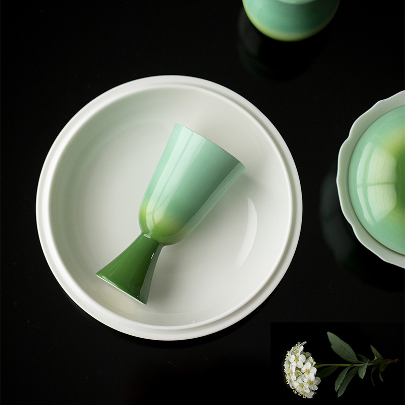 Gradient Green Tea Cup 35ml