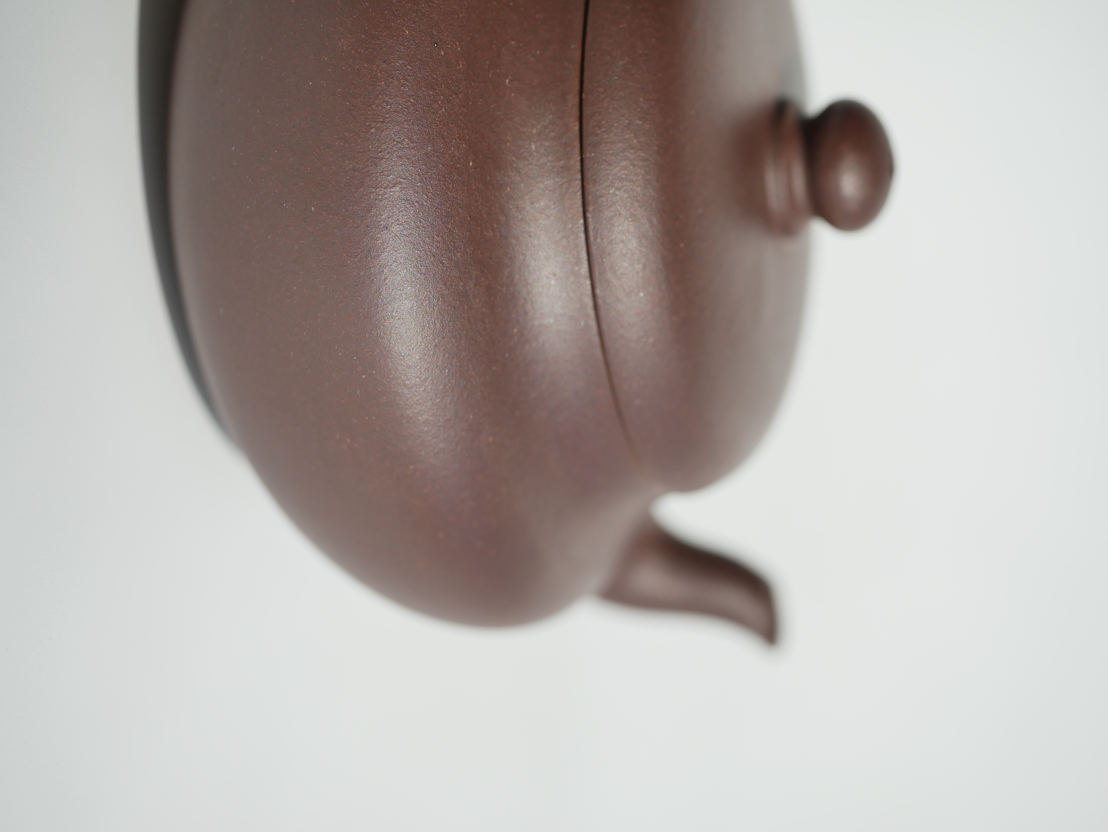 the "Flat Pear", Yixing Purple Clay (Zisha) Teapot, Handmade Kung Fu Teapot 160ml