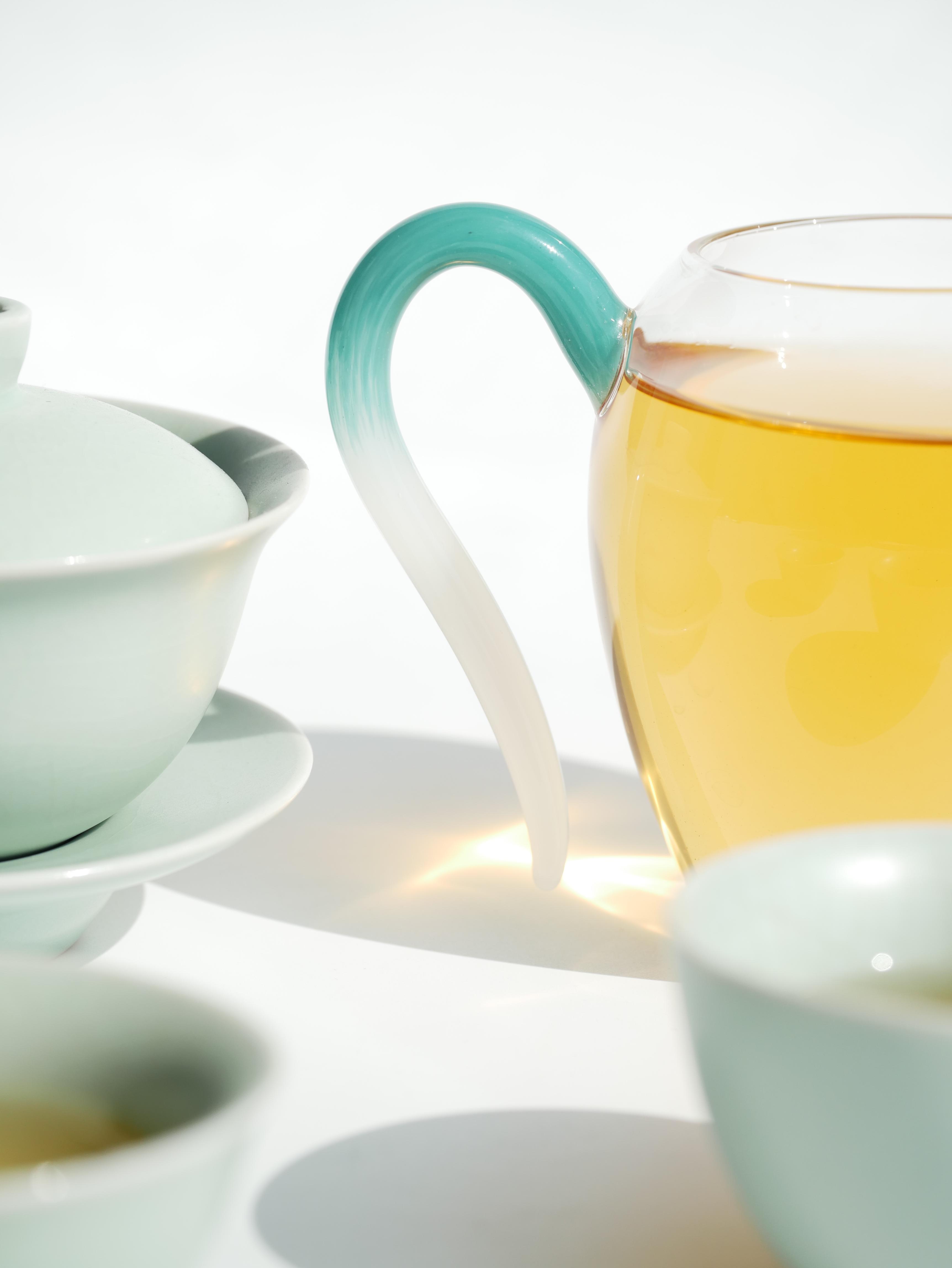 Glass Pitcher with Colored Handle 280ml