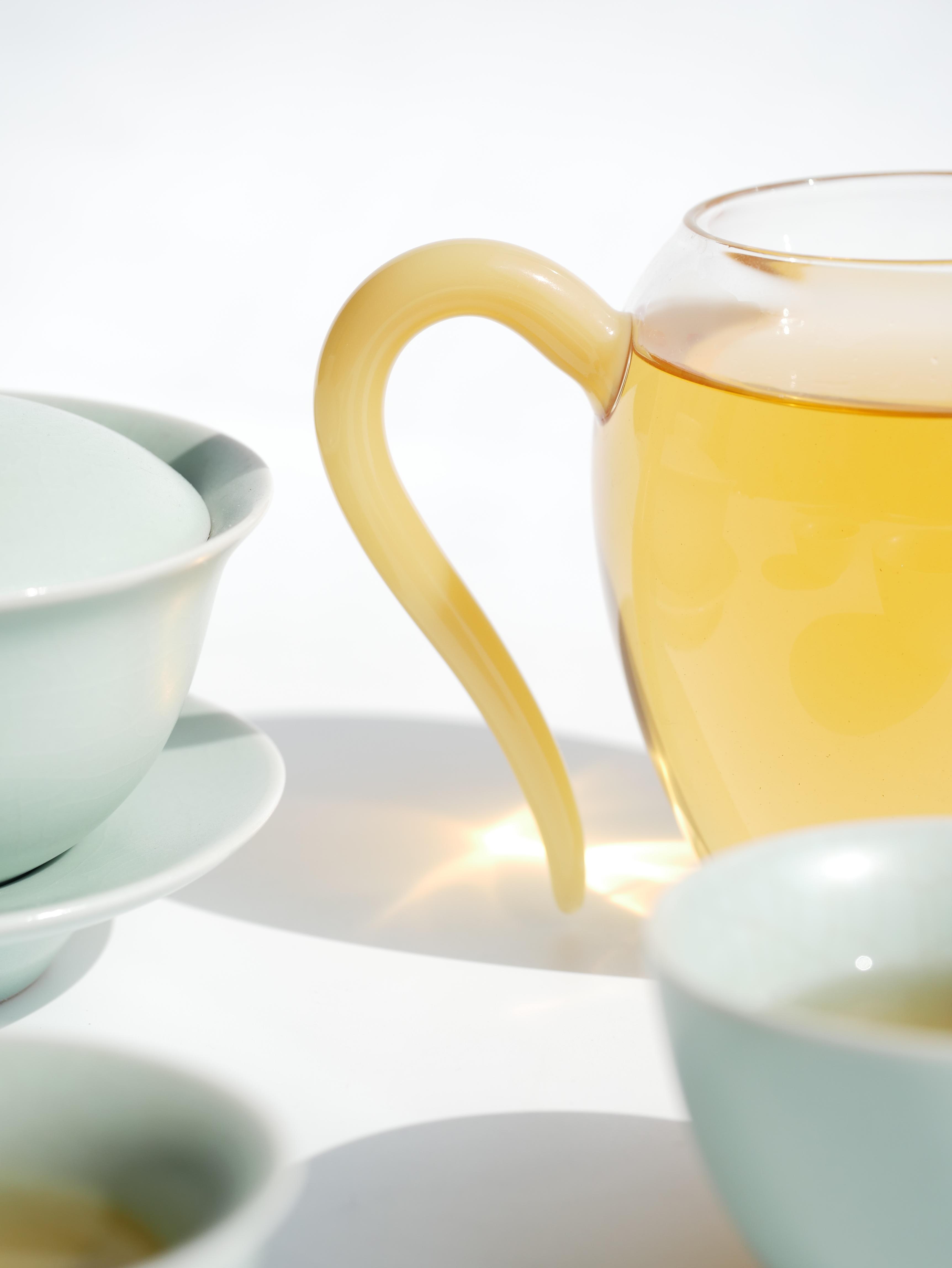 [Copy]Glass Pitcher with Colored Handle 280ml