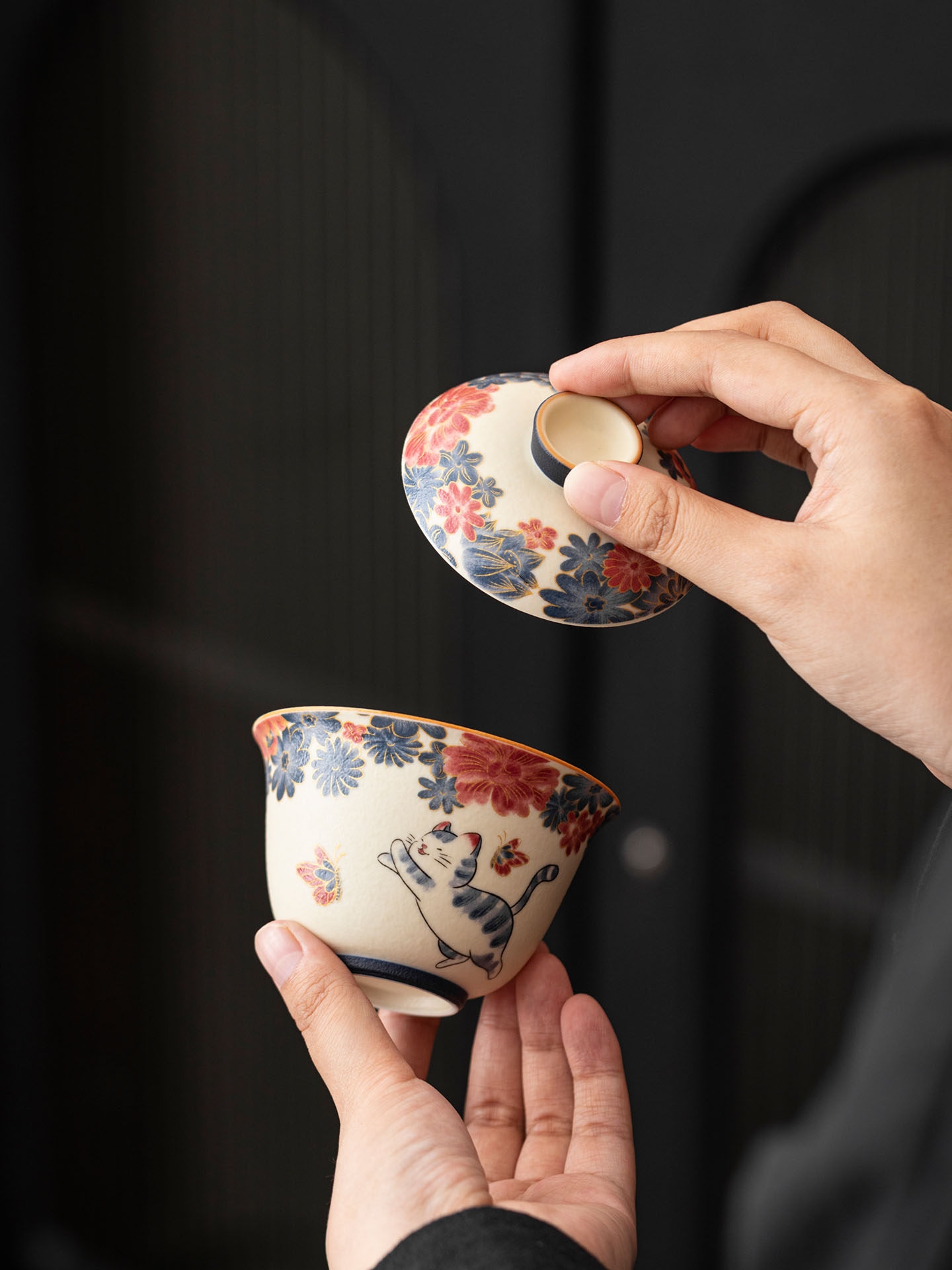 White Cat Ceramic Gaiwan 130ml