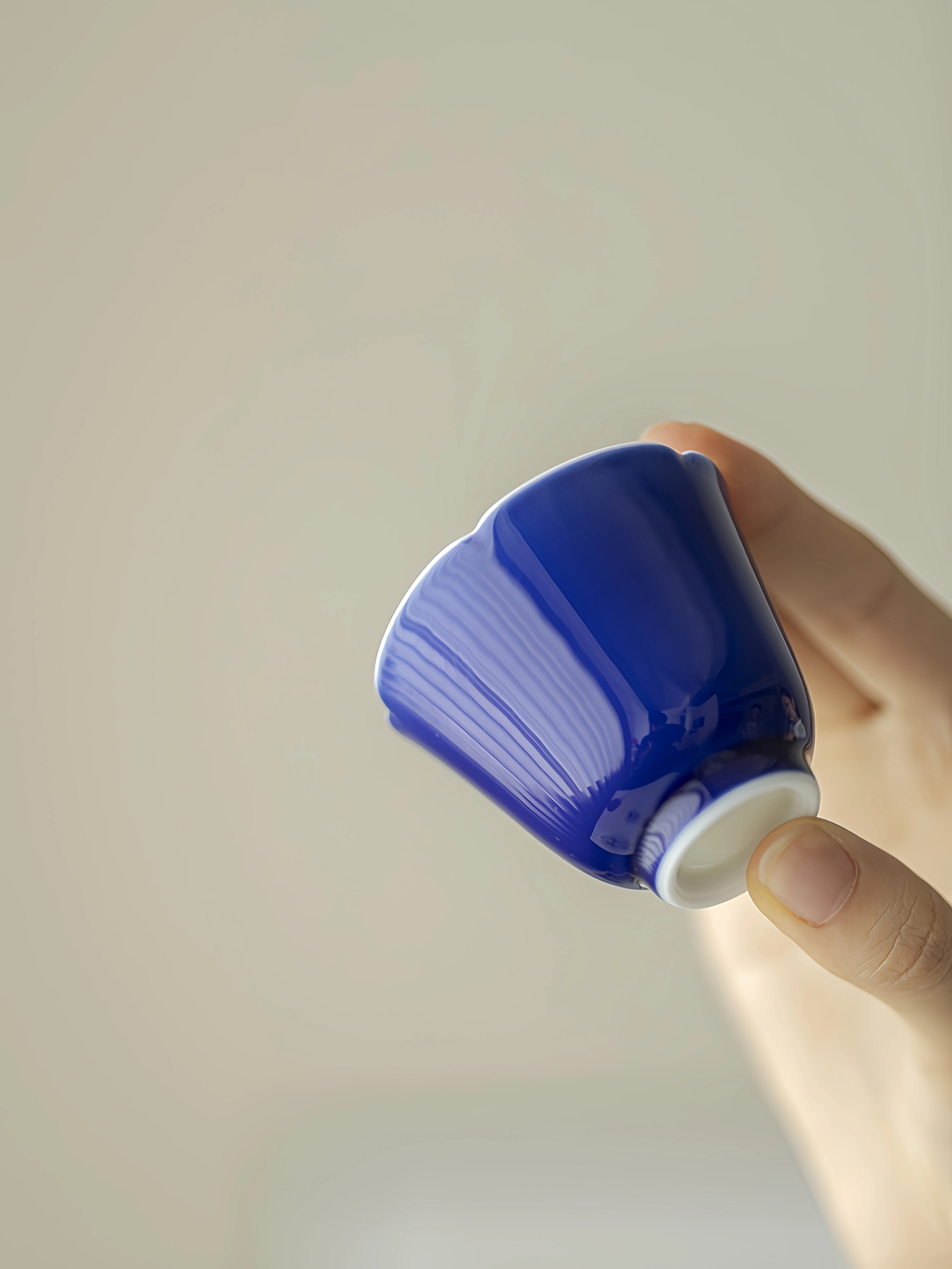 Monochrome Floral Porcelain Tea Cup 50ml, 6 Colors Optional