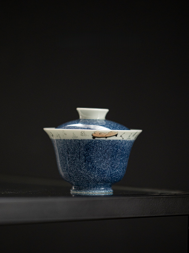 Blue Porcelain Gaiwan 110ml,