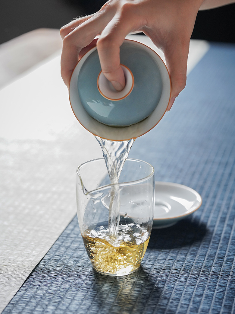 Sky Blue Porcelain Gaiwan