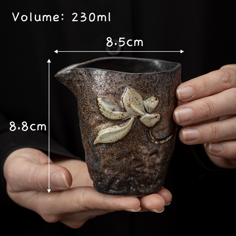 Lotus Stoneware Tea Pitcher 230ml, 3 Styles Optional