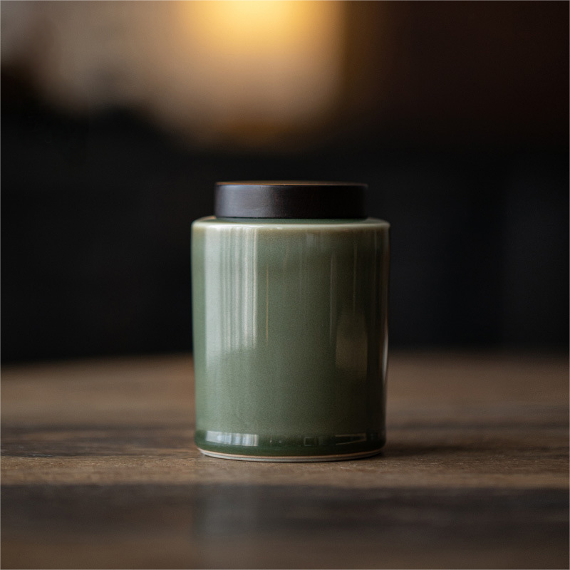 Minimal Celadon Tea Canister 240ml