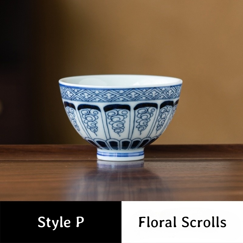 Collection of Classic Pattern Tea Cups 100ml