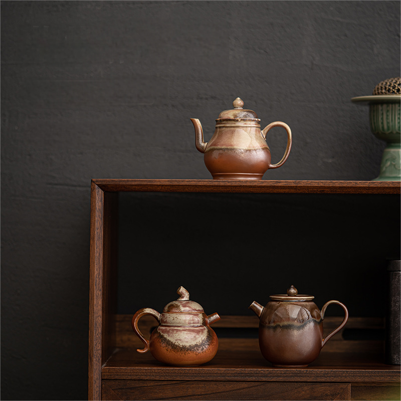 Wood-fired Porcelain Teapot, 3 Styles Optional