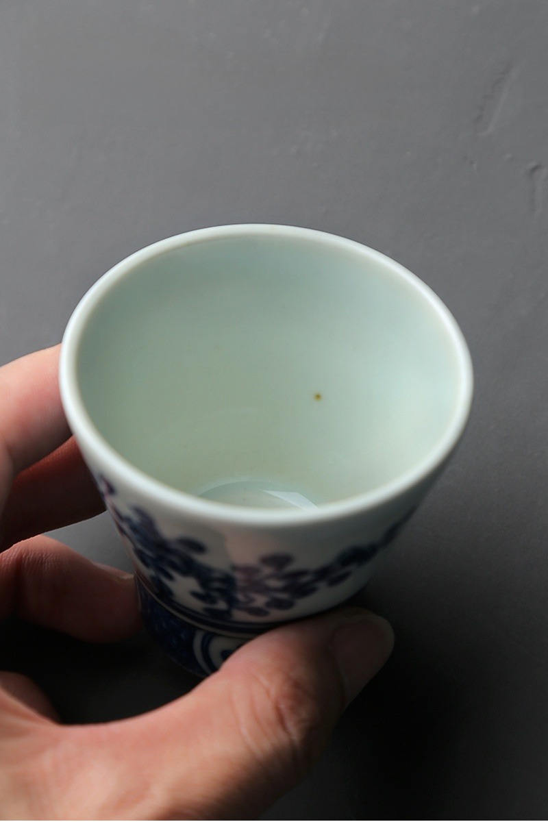 Traditional Blue and White Plum Blossom Tea Cup with Saucer 70ml