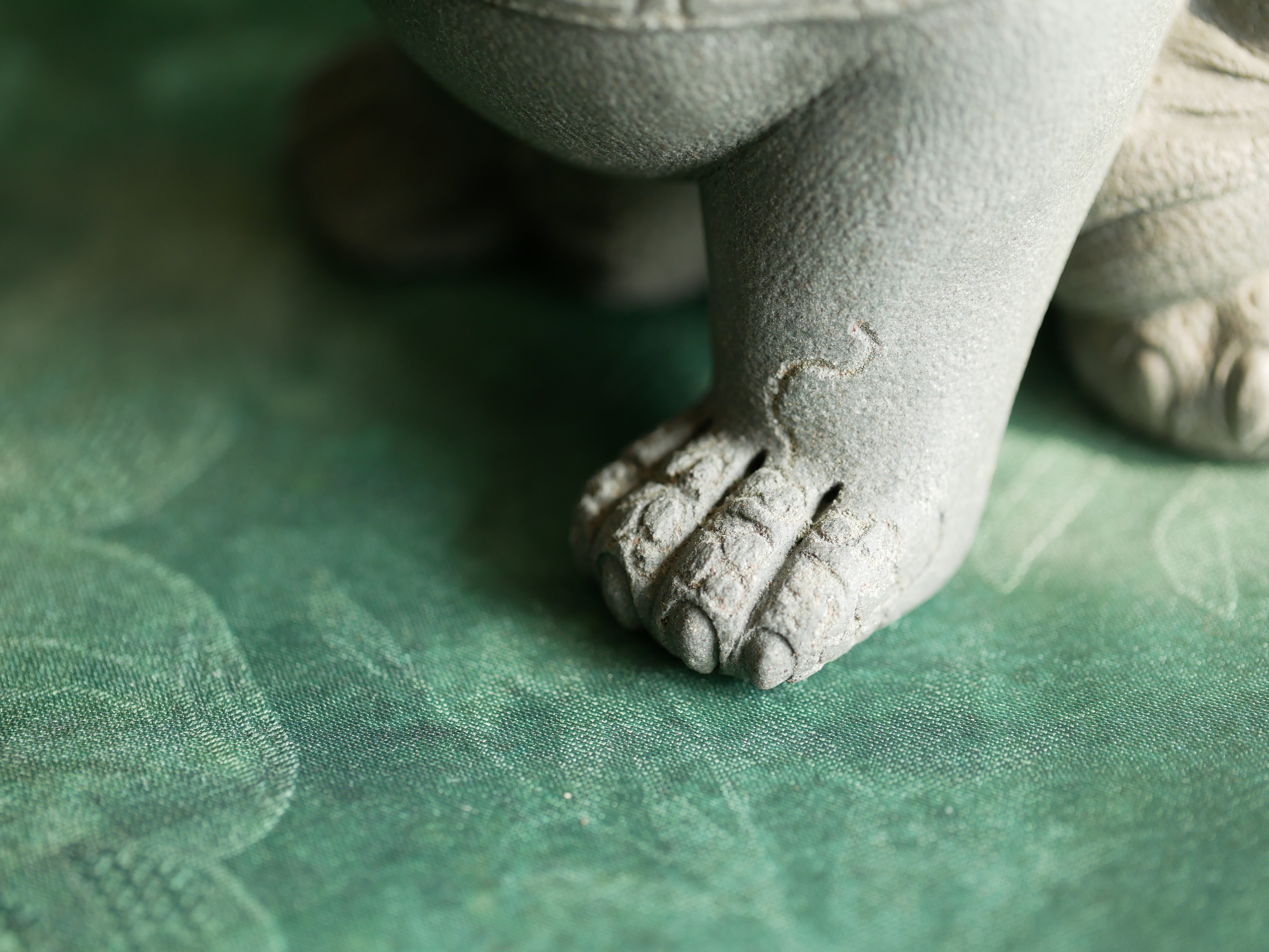 Guardian Lion Figurine, Handmade Ceramic Sculpture, Made of Yixing Zisha Clay