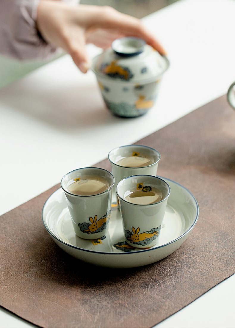 Golden Rabbit Tea Cup 40ml