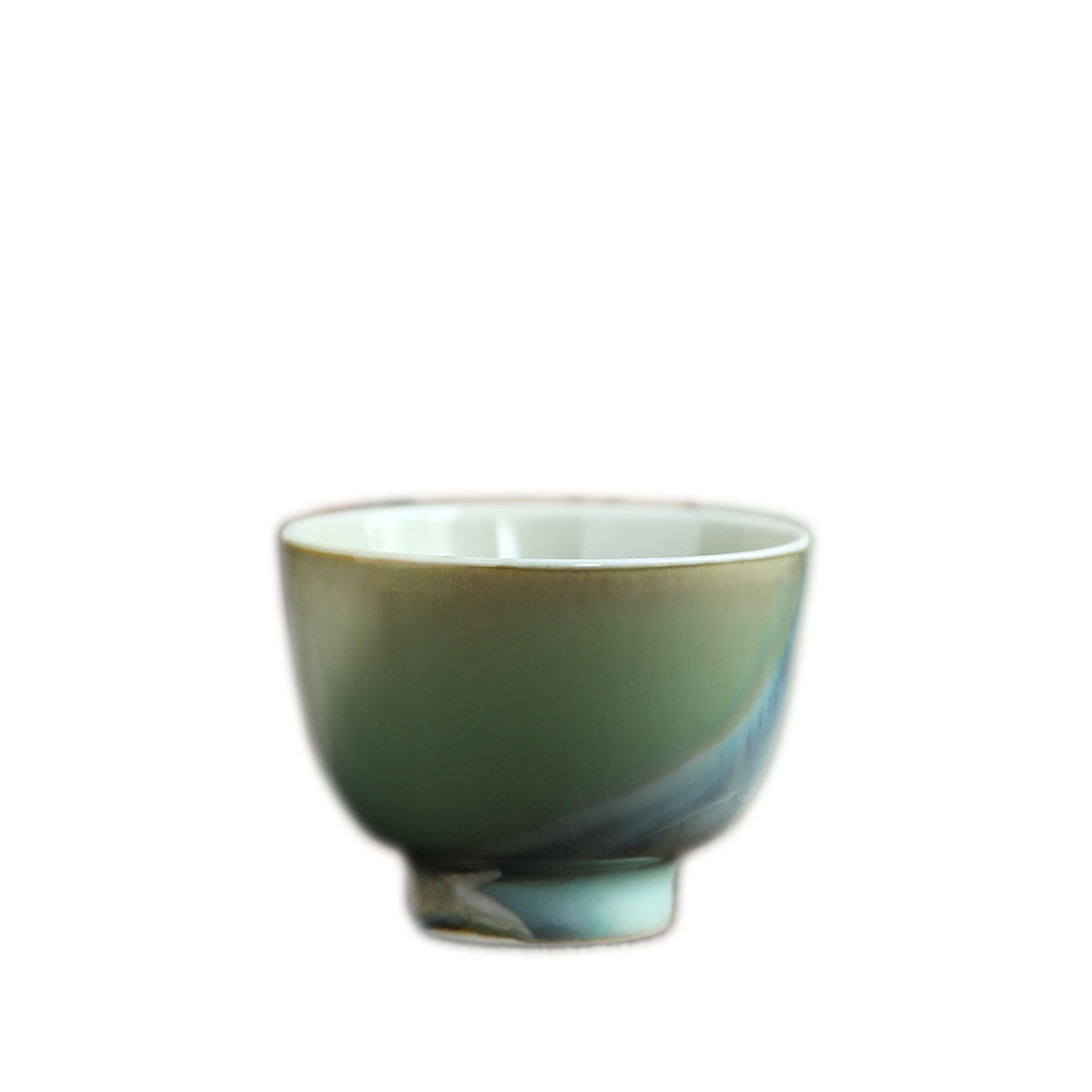 Aurora Green Stoneware Tea Cup 40ml