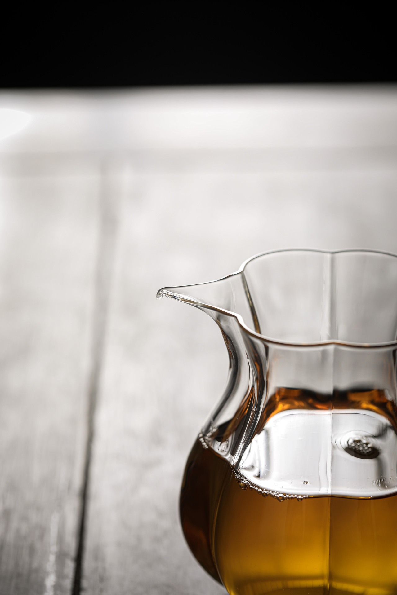 Glass Tea Pitcher with Blue Handle 220ml