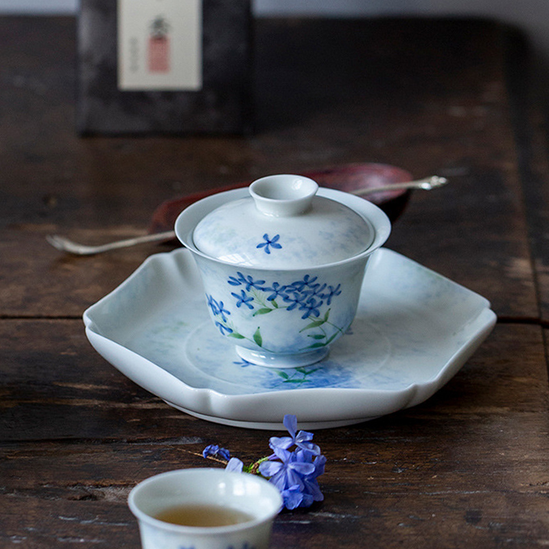 Bluebell Tea Set (Gaiwan+2 Cups)