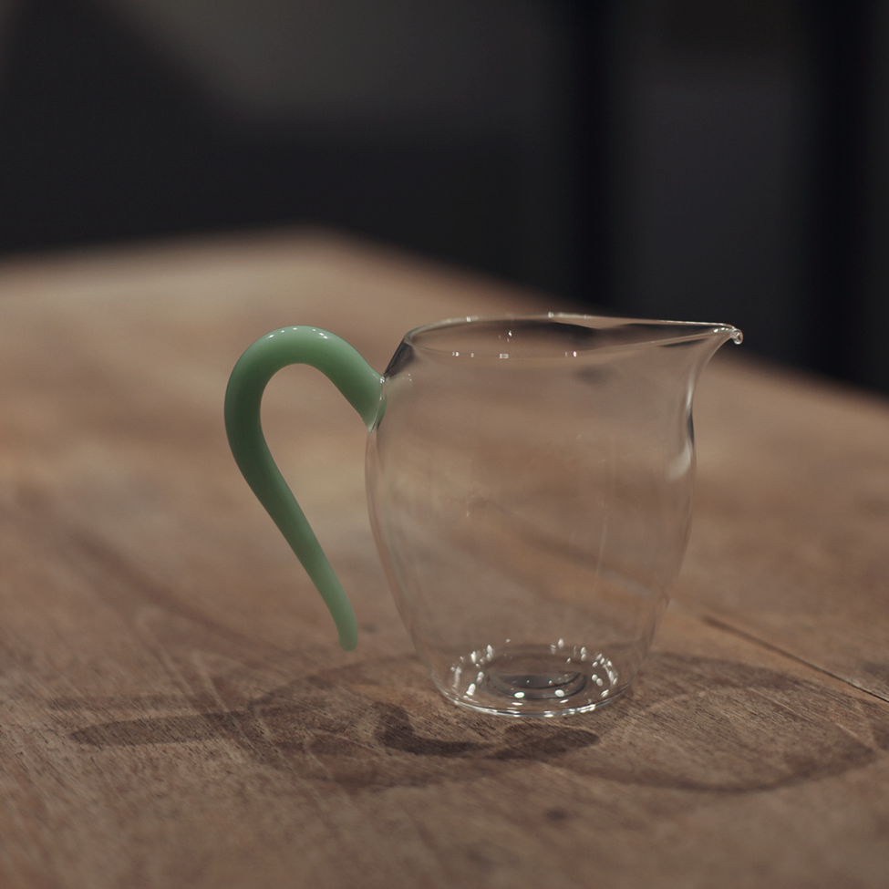 Glass Pitcher with Colored Handle 280ml