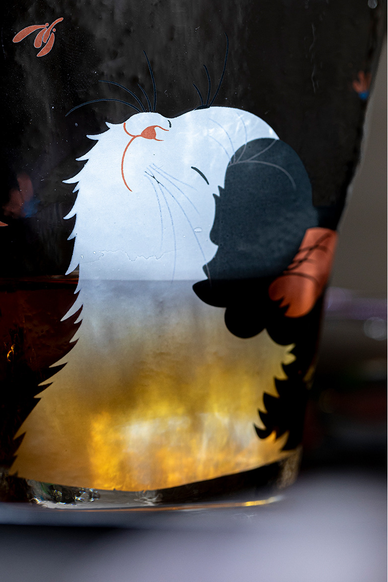 Blissful Cat Glass Pitcher 270ml