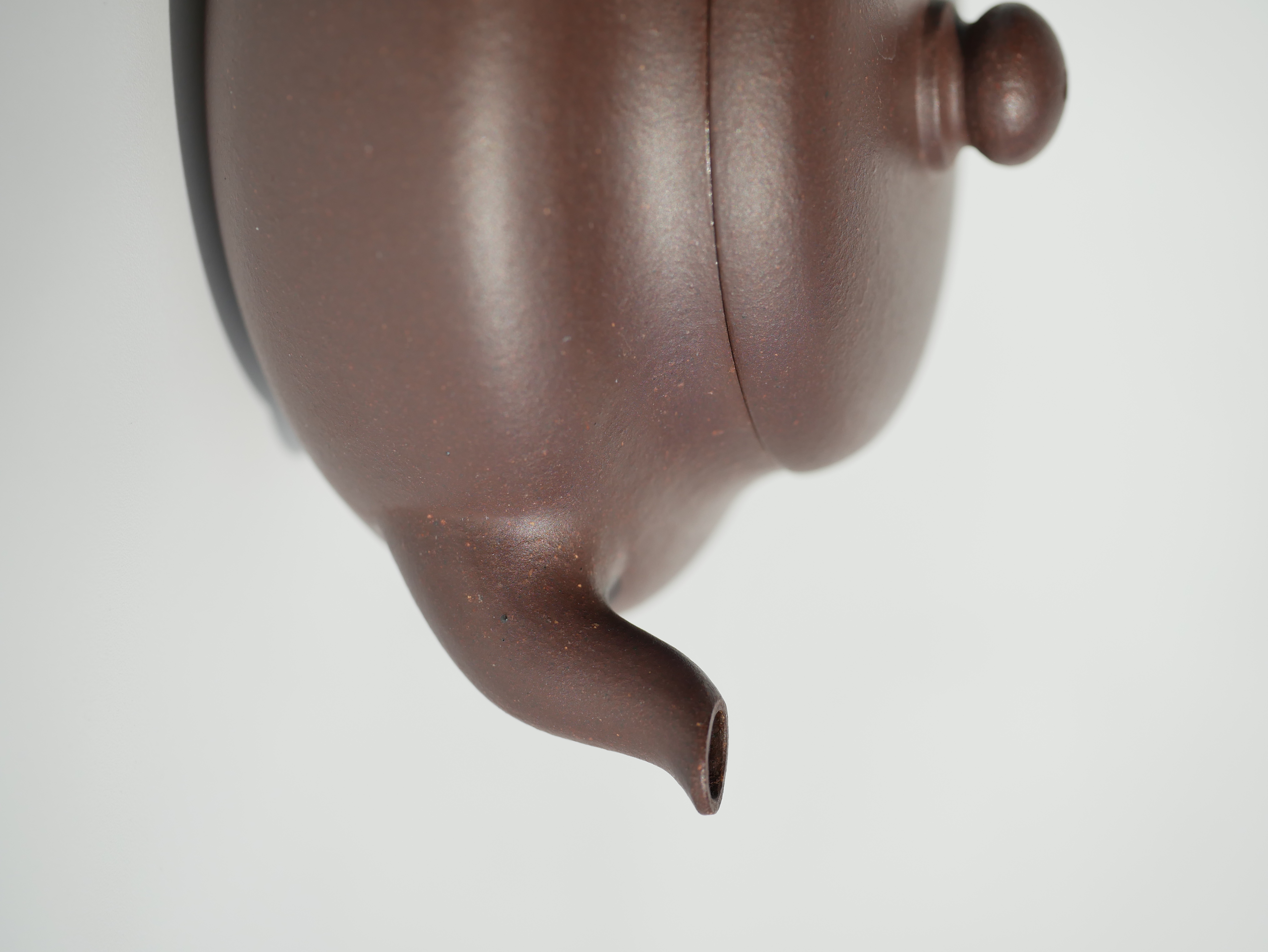 the "Flat Pear", Yixing Purple Clay (Zisha) Teapot, Handmade Kung Fu Teapot 160ml