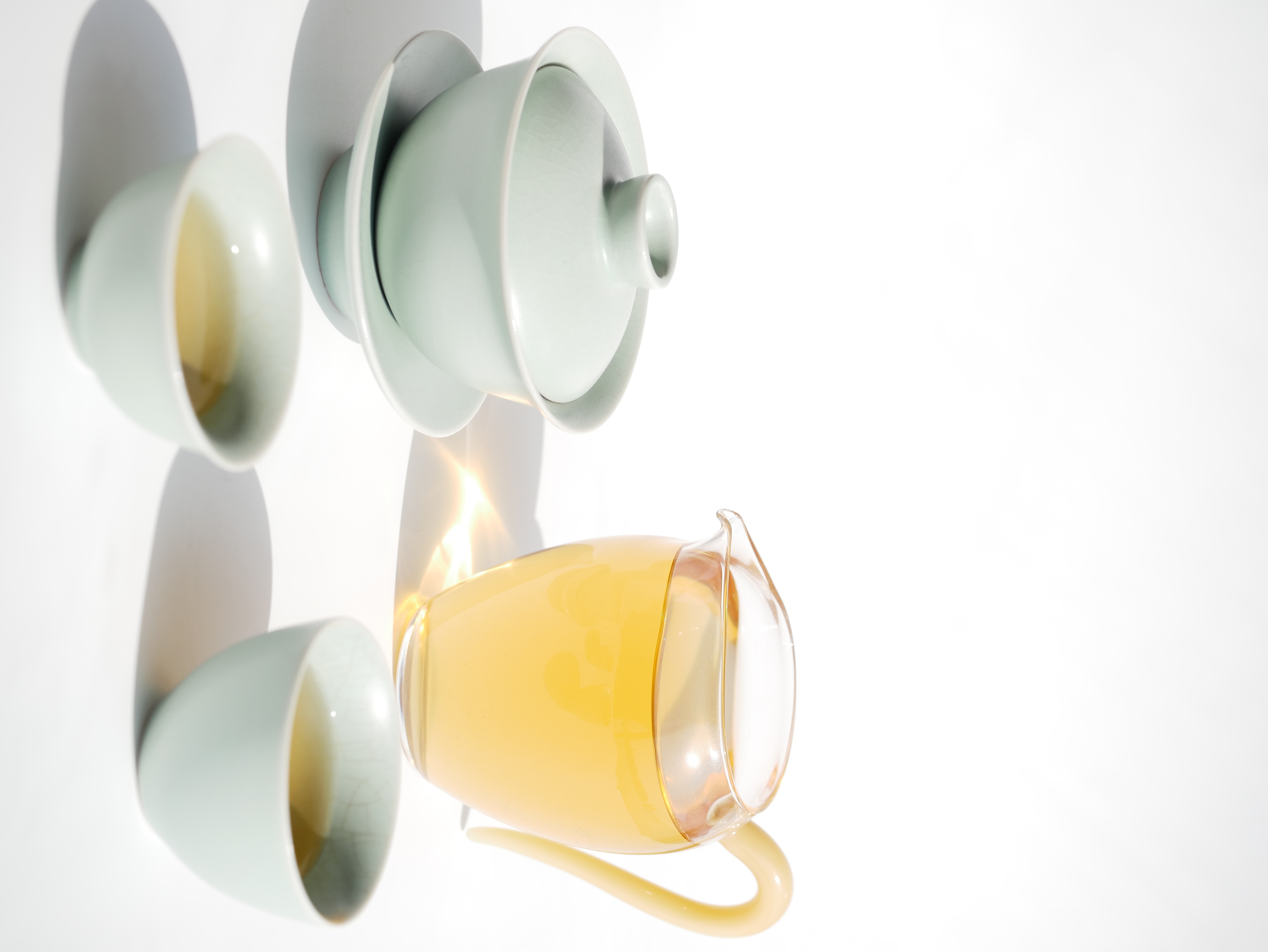 [Copy]Glass Pitcher with Colored Handle 280ml