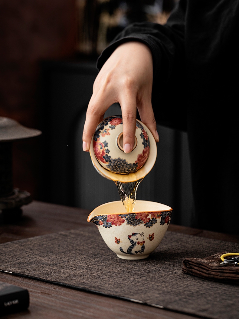 White Cat Ceramic Pitcher 150ml