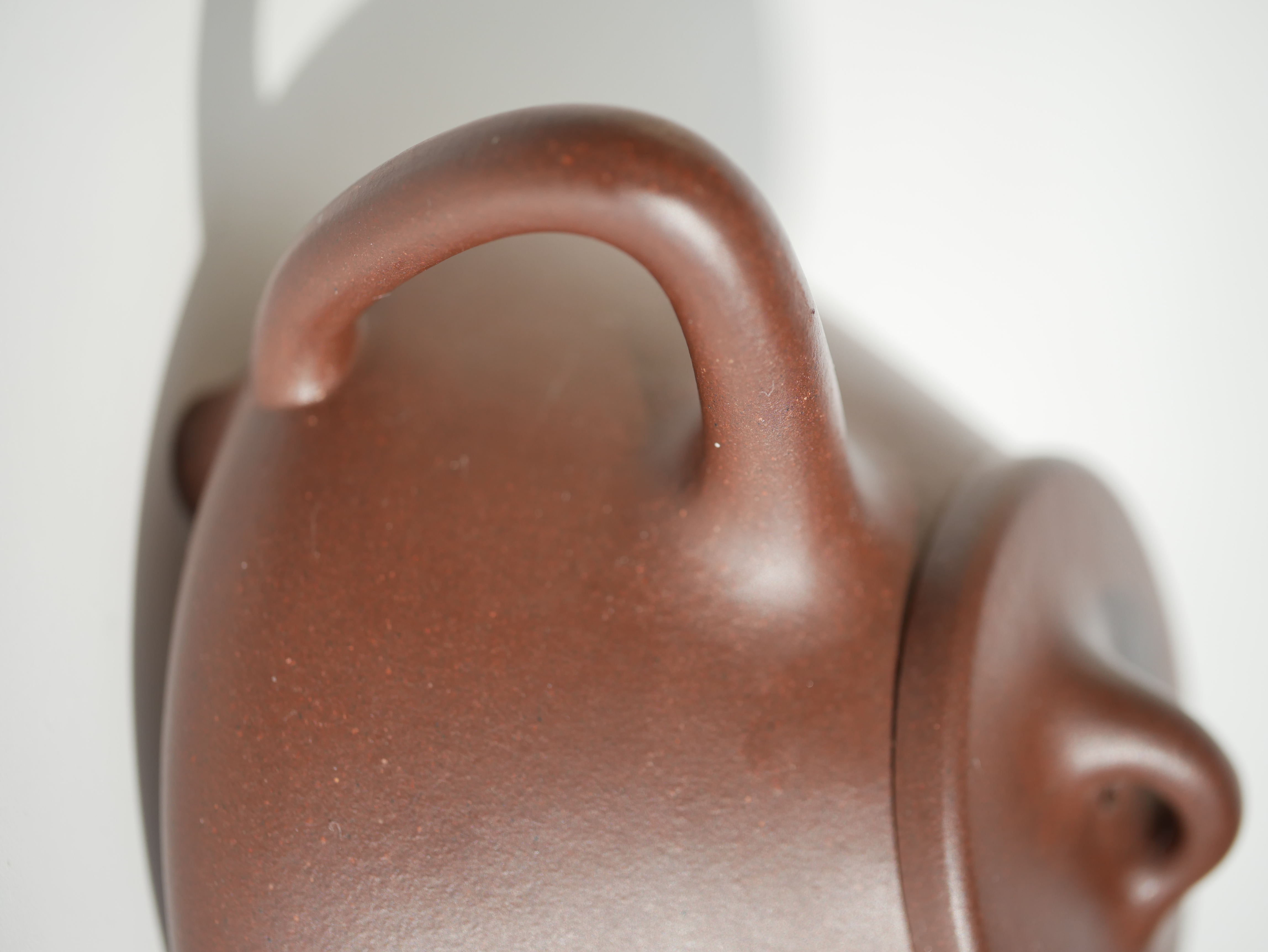 the "Stone Laddle", Yixing Purple Clay (Zisha) Teapot, Handmade Kung Fu Teapot 200ml