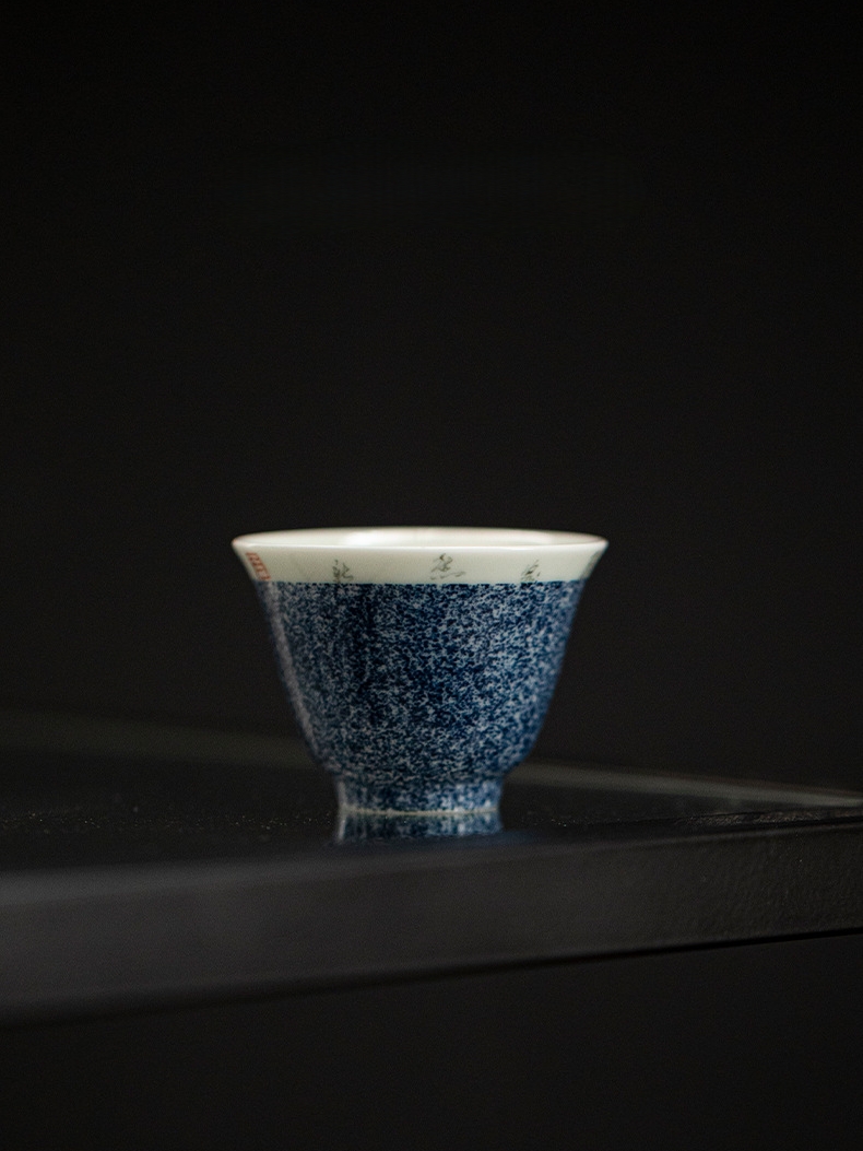 Blue Porcelain Tea Cup 40ml
