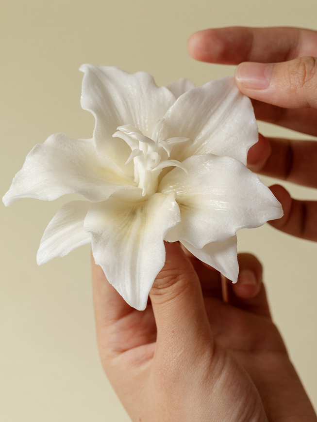 Ceramic Lily Incense Holder