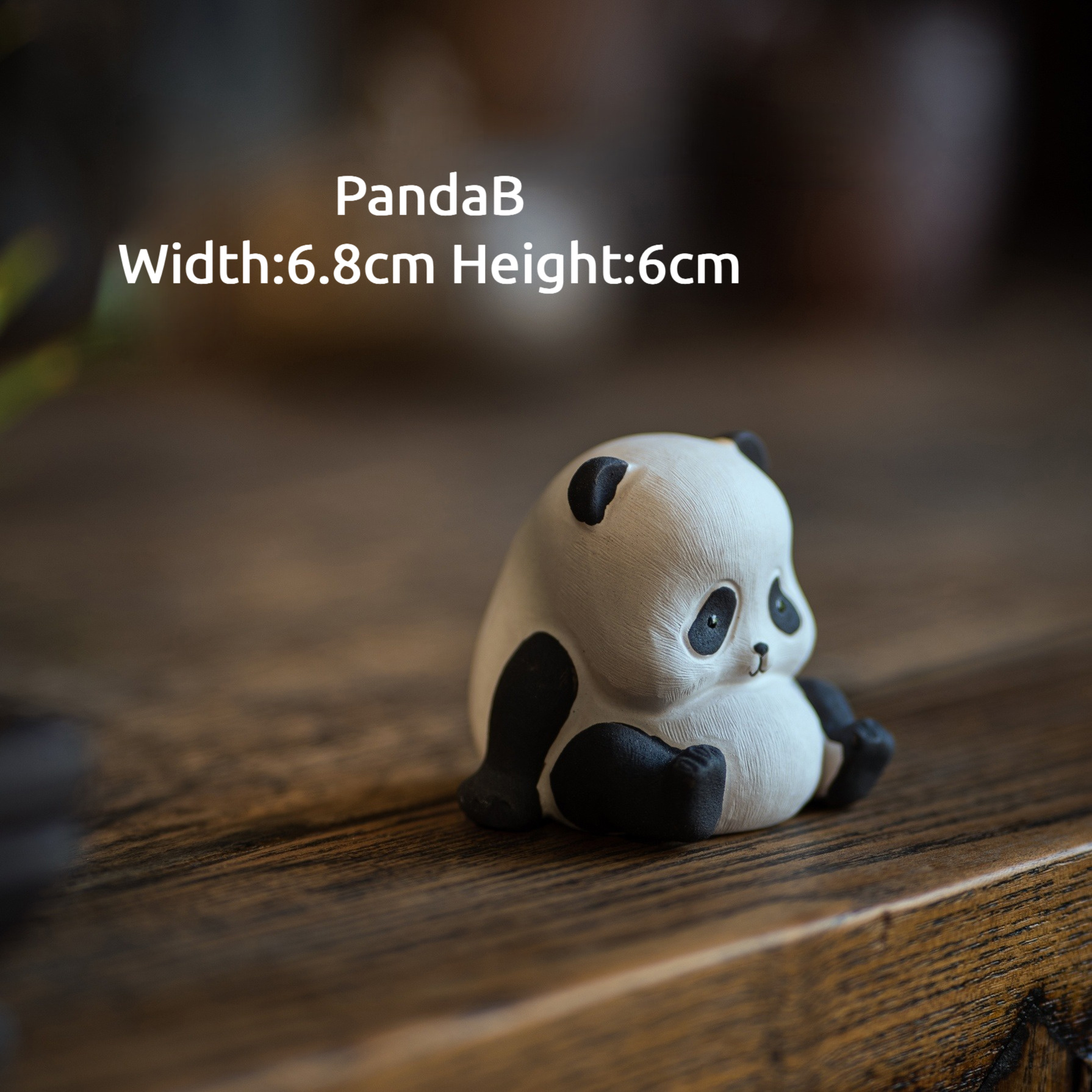 Handmade Tea Pet Set, Ceramic Panda/Rabbit/Hamster Figurine, Made of Yixing Zisha Clay