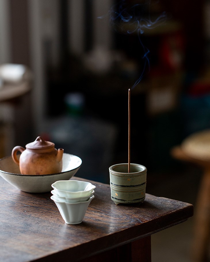 Flambé Glaze Mini Incense Burner