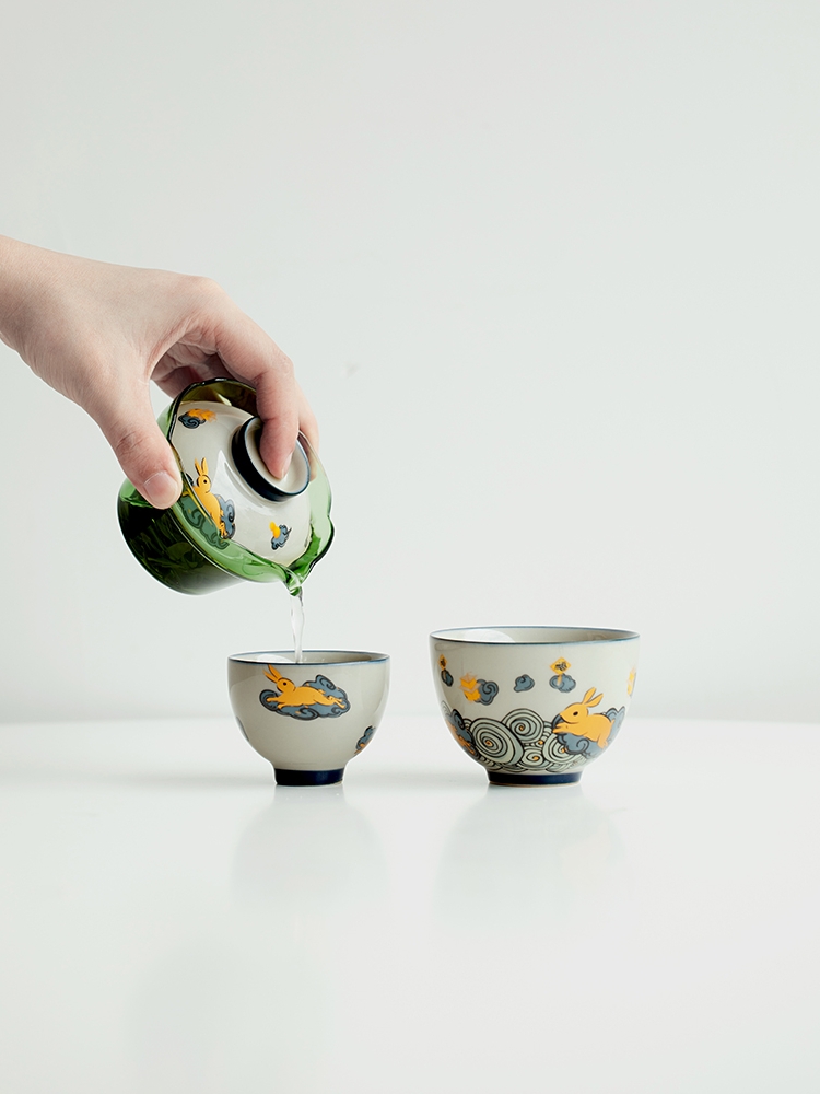 Golden Rabbit Travel Tea Set 110ml