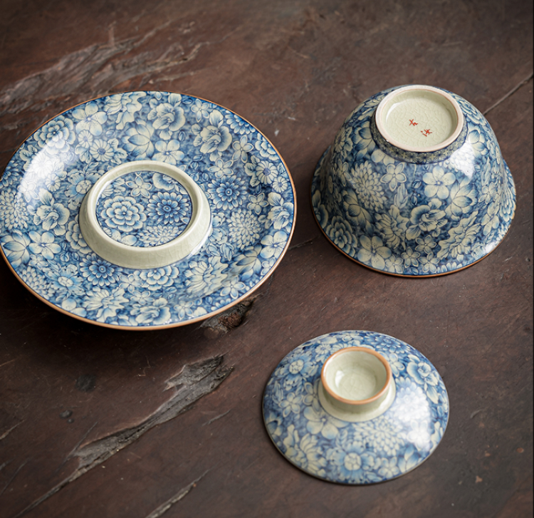 Myriad of Flowers Gaiwan with Saucer 150ml