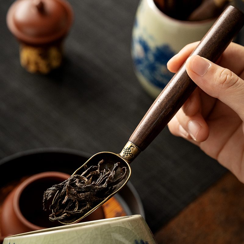 	 Tea Ceremony Tool Kit, Kung Fu Tea Accessories Set with Landscape Ceramic Container