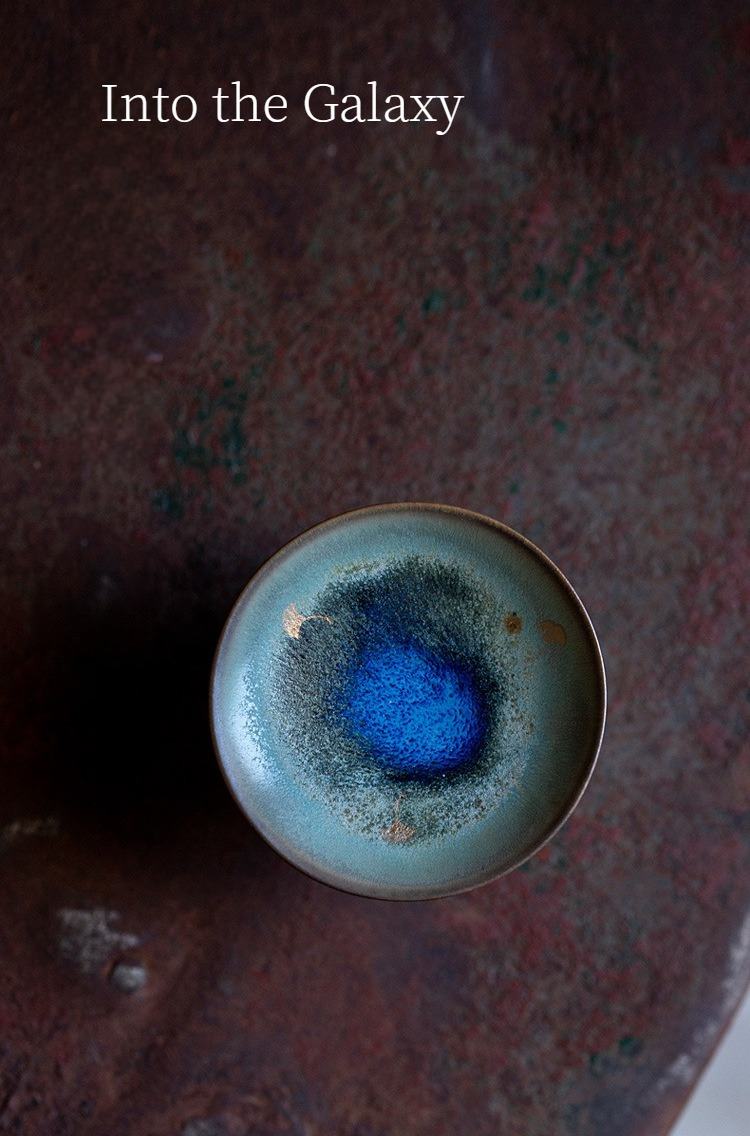 Flambé Glaze Lid Holder, Kungfu Tea Accessory