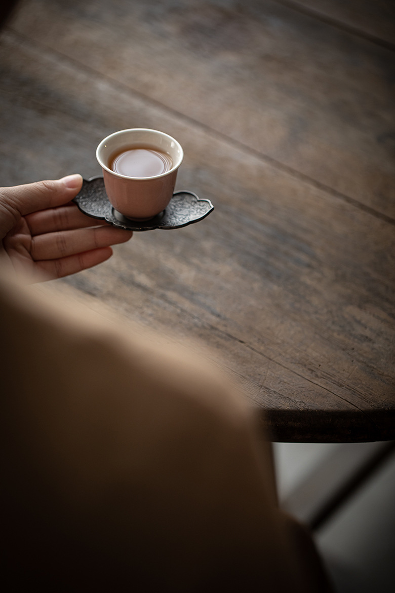 Light Pink Porcelain Tea Cups*4 PCS, 100ml