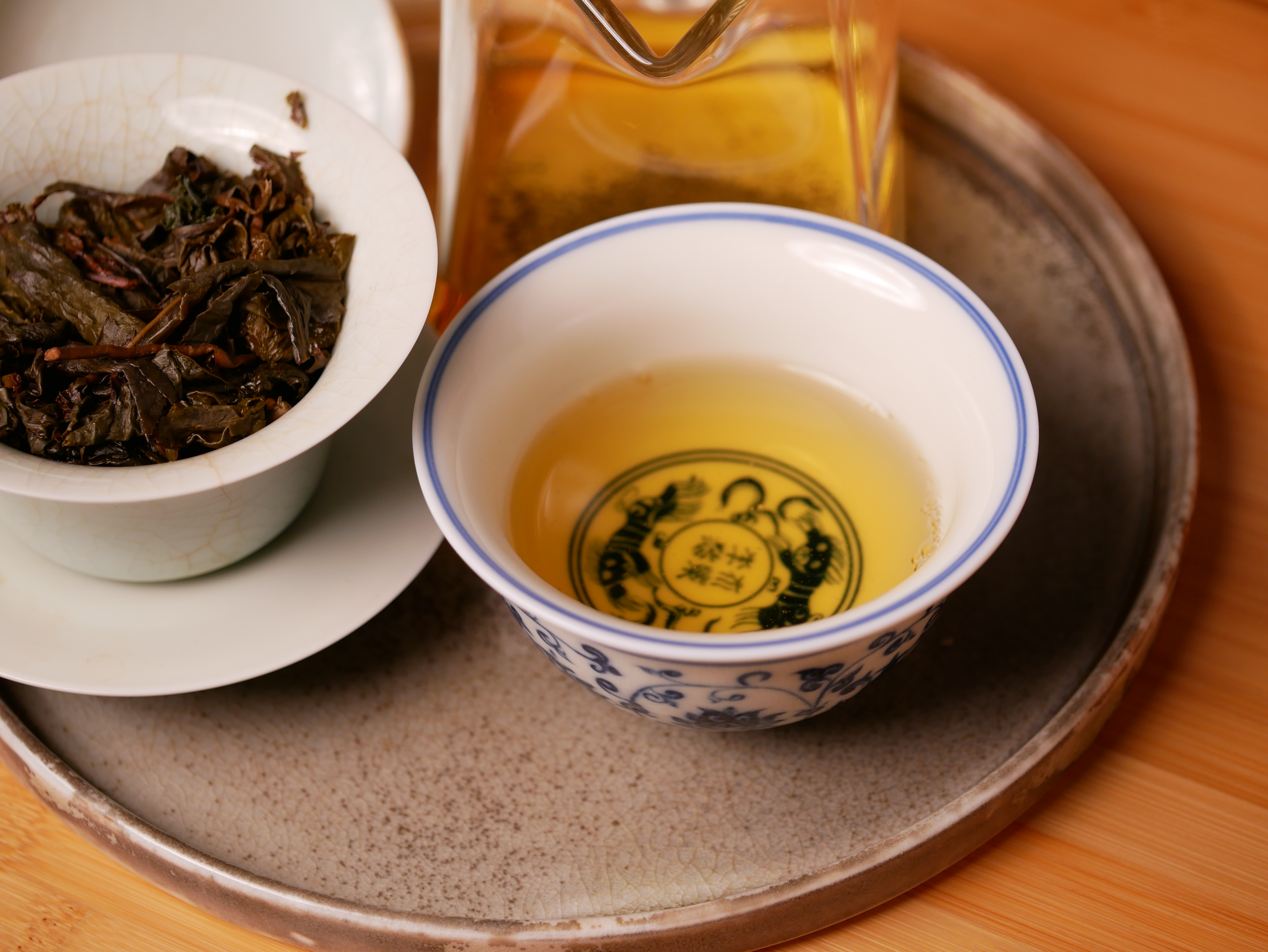 Porcelain Kungfu Tea Cup, Blue and White Retro of Ming Dynasty Yongle Style, Press-Hand Cup 100ml