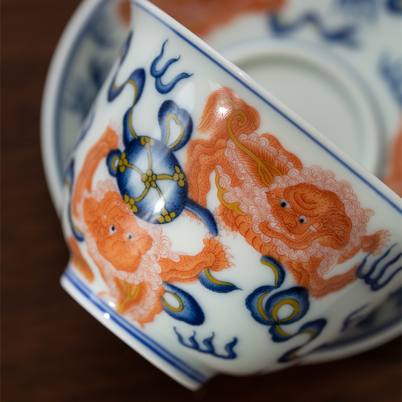 Collection of Classic Pattern Gaiwan with Saucer 160ml