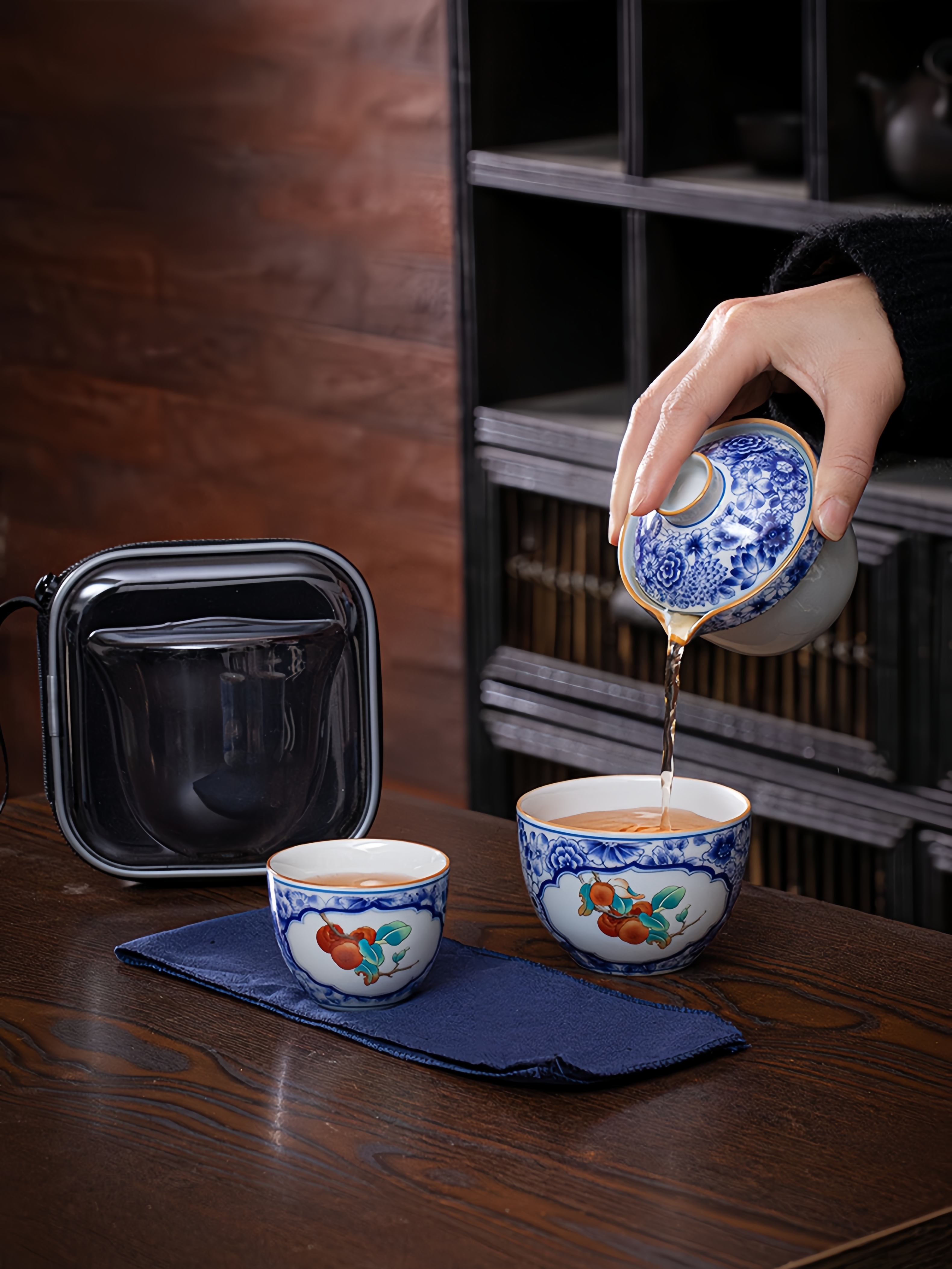 Porcelain Travel Tea Set 120ml