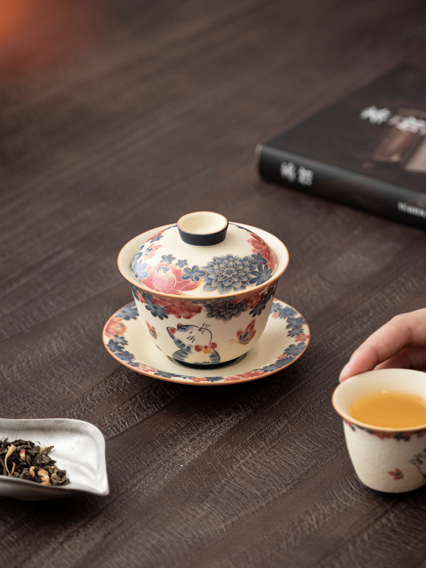 White Cat Ceramic Gaiwan 130ml