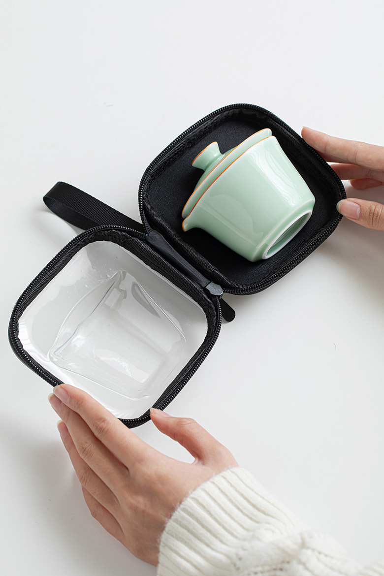 Minimalist Travel Tea Set, 4 Colors Available, Gaiwan*1+Pitcher*1+Cups*3