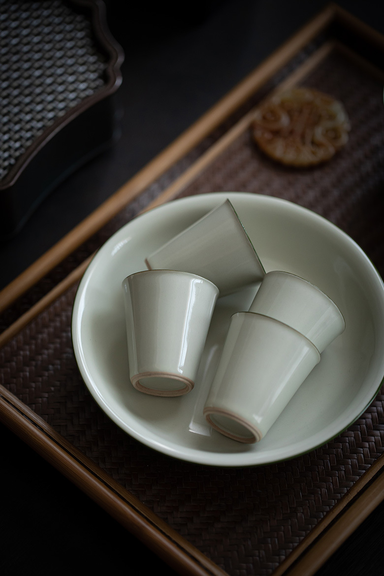 Ash Gray Tea Cups Set*4pcs 40ml