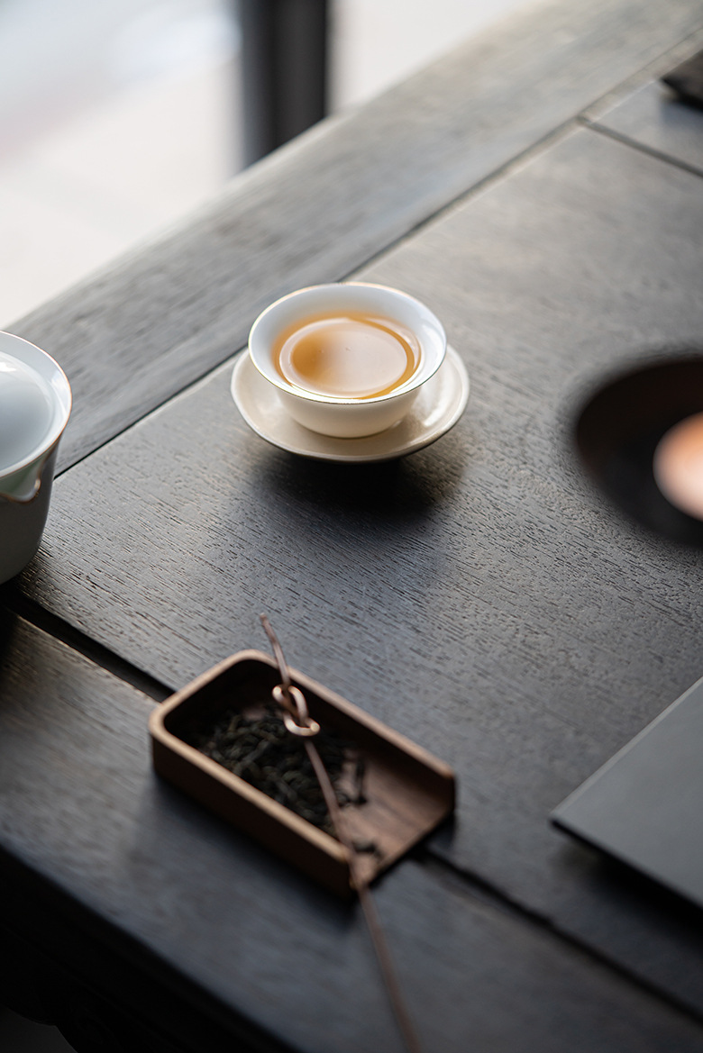 Sweet Pure White Tea Cups Set*4pcs, ChineseGongfu Tea Cup 35ml