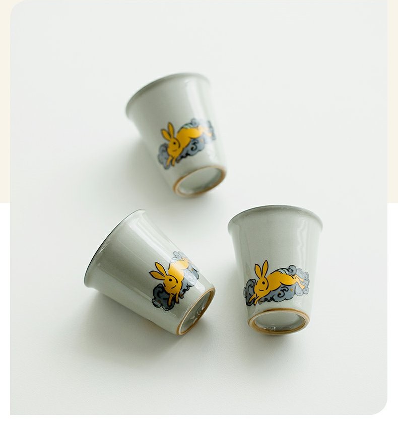Golden Rabbit Tea Cup 40ml