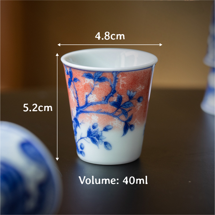 Collection of Classic Pattern Tea Cups 40ml