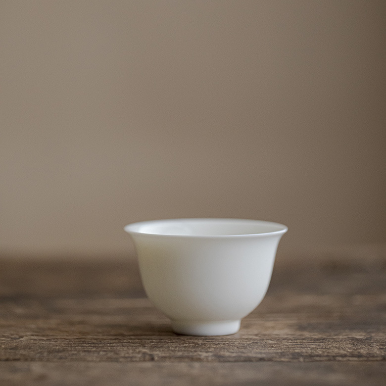 White Porcelain Tea Cup, 6 Styles Optional
